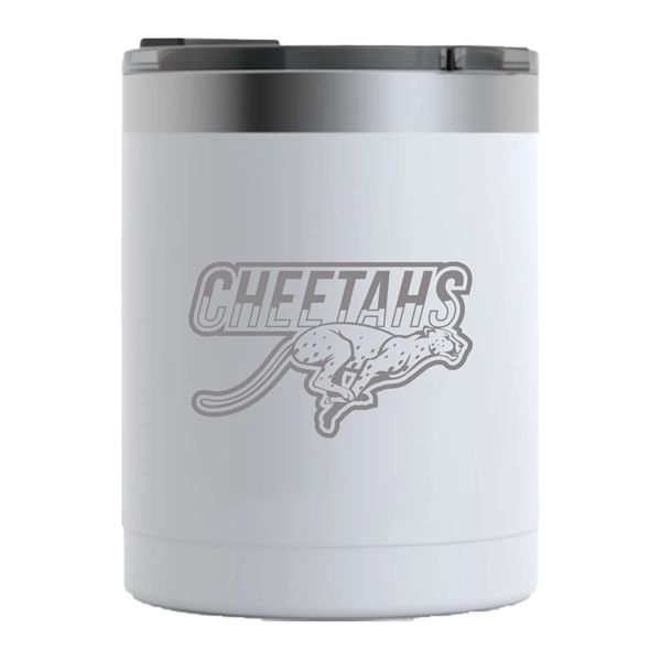 RTIC 12 ounce ringed stainless steel lowball tumbler. Individually boxed.... from ASI 74601 Calico