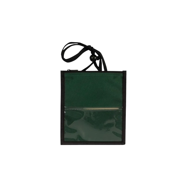Large badge holder with zipper tote opening.... from ASI 31517 Admart Products