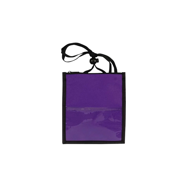 Large badge holder with zipper tote opening.... from ASI 31517 Admart Products