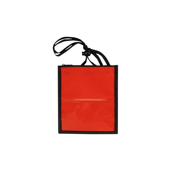 Large badge holder with zipper tote opening.... from ASI 31517 Admart Products