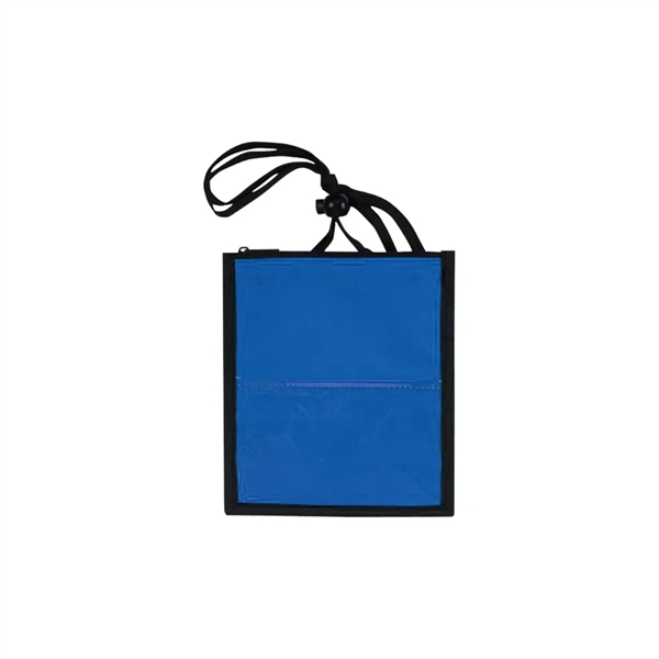 Large badge holder with zipper tote opening.... from ASI 31517 Admart Products