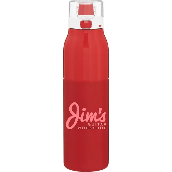 25 oz single wall stainless steel water bottle with threaded lid... from ASI 51197 ETS Express, LLC