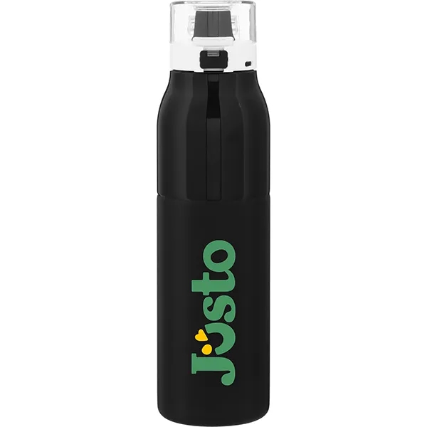 25 oz single wall stainless steel water bottle with threaded lid... from ASI 51197 ETS Express, LLC