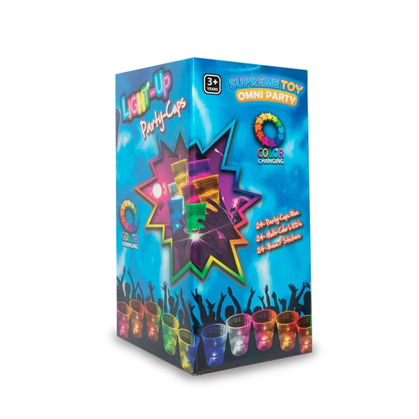 24 pack of 16 oz. disposable party cups with LED lights.... from ASI 42016 Brighter Promotions Inc
