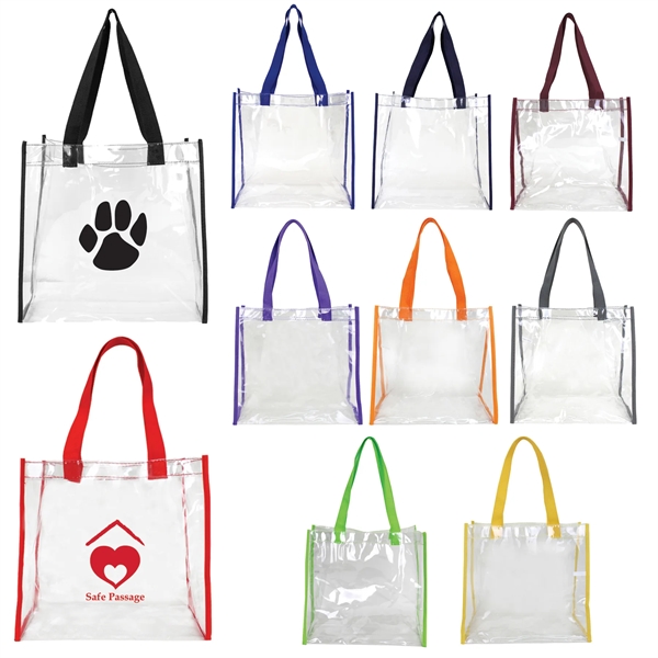 Transparent open tote bag which complies with the new NFL stadium... from ASI 34800 Alstar Creations / Alstar Line