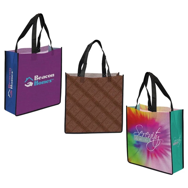 Low minimums on completely customizable tote bags!  Choose your trim... from ASI 91411 Toddy Gear