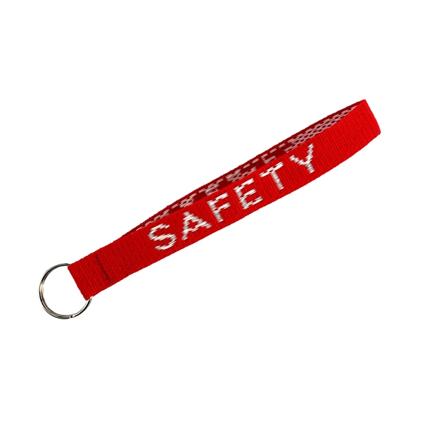 6-1/2" key strap made of woven polypropylene with large split ring... from ASI 92980 WOV-IN® / Universal Strap/Wov-In Line