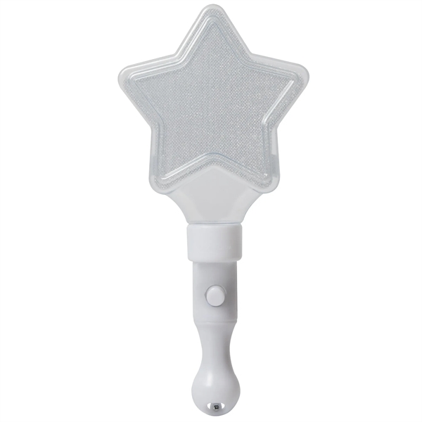 9" white start shaped wand with LED lights.... from ASI 42016 Brighter Promotions Inc