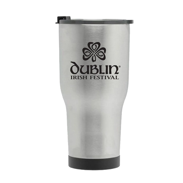 30 oz. stainless steel tumbler with spill proof lid, double wall... from ASI 74601 Calico