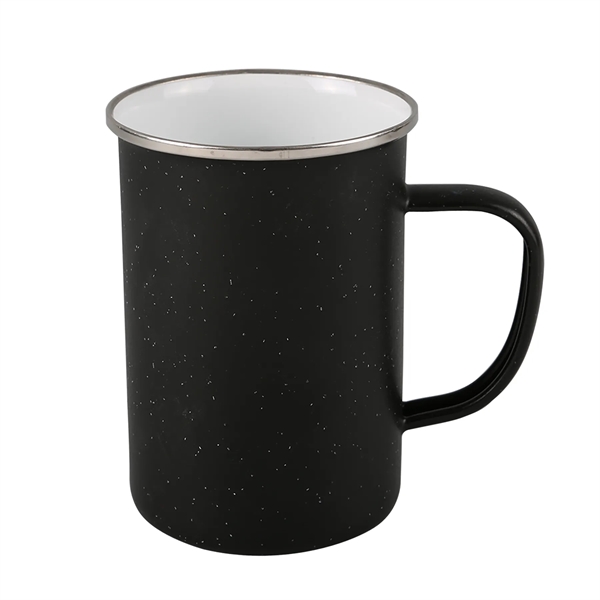 20 oz. camping mug with stainless steel rim, enamel finish and... from ASI 52840 Evans Manufacturing