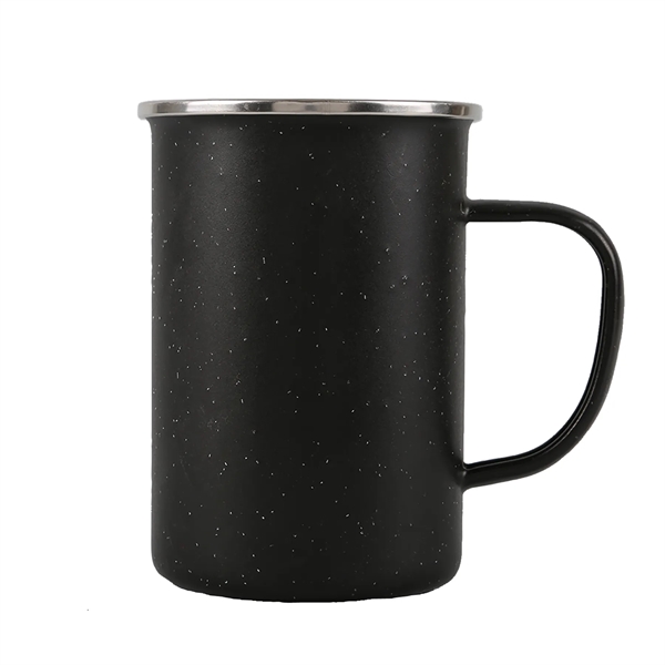 20 oz. camping mug with stainless steel rim, enamel finish and... from ASI 52840 Evans Manufacturing
