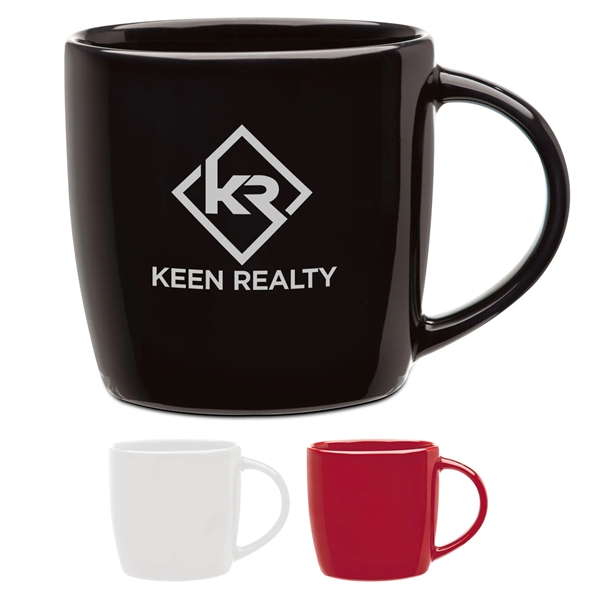 20 oz. ceramic mug with large handle and multiple color choices.... from ASI 71920 Moderne Glass Company Inc / Glass America®