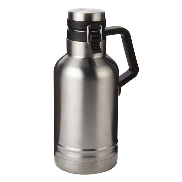 64 oz. stainless steel insulated growler with double wall vacuum insulation,... from ASI 52840 Evans Manufacturing