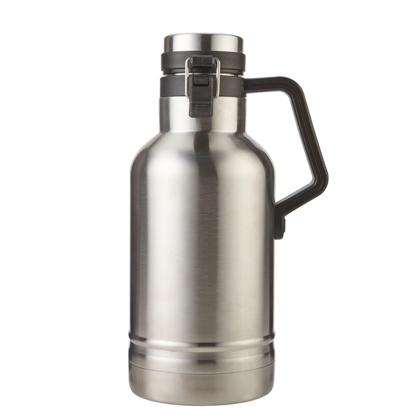 64 oz. stainless steel insulated growler with double wall vacuum insulation,... from ASI 52840 Evans Manufacturing