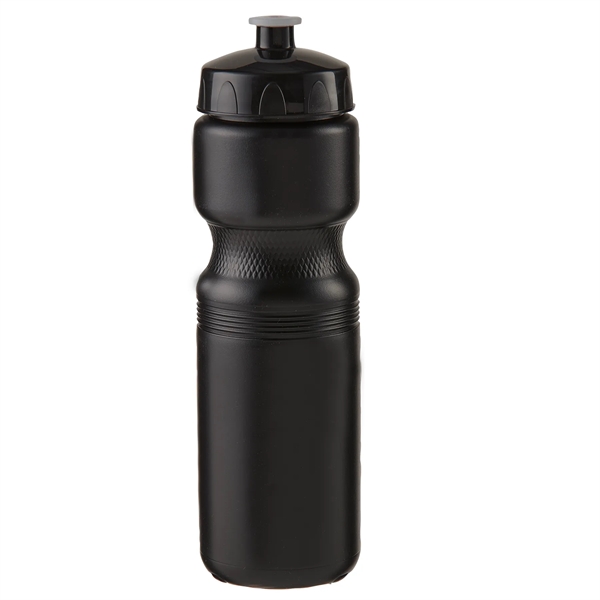 28 oz. plastic bike water bottle with wide-mouth design and a... from ASI 52840 Evans Manufacturing