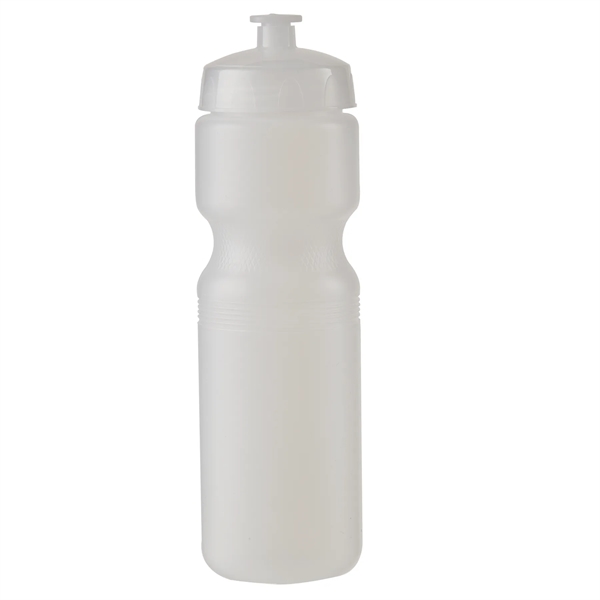 28 oz. plastic bike water bottle with wide-mouth design and a... from ASI 52840 Evans Manufacturing