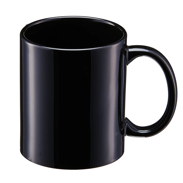 11 oz. ceramic stoneware mug with C-shape handle for easy grip,... from ASI 52840 Evans Manufacturing