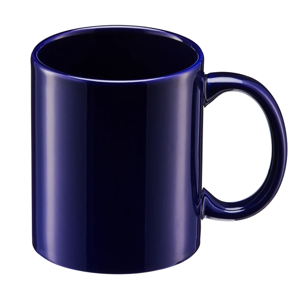 11 oz. ceramic stoneware mug with C-shape handle for easy grip,... from ASI 52840 Evans Manufacturing
