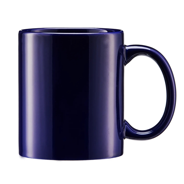 11 oz. ceramic stoneware mug with C-shape handle for easy grip,... from ASI 52840 Evans Manufacturing