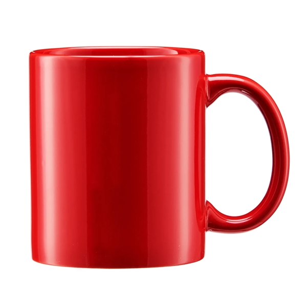 11 oz. ceramic stoneware mug with C-shape handle for easy grip,... from ASI 52840 Evans Manufacturing