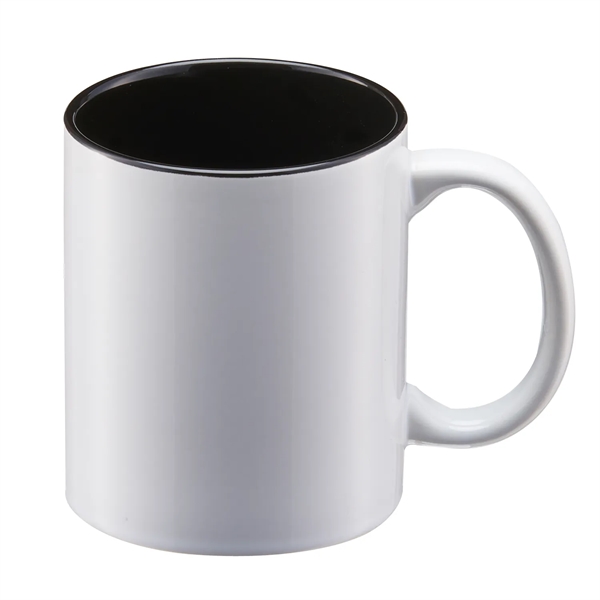 11 oz. ceramic stoneware mug with C-shape handle for easy grip,... from ASI 52840 Evans Manufacturing