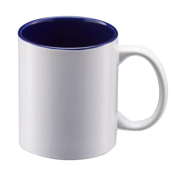 11 oz. ceramic stoneware mug with C-shape handle for easy grip,... from ASI 52840 Evans Manufacturing