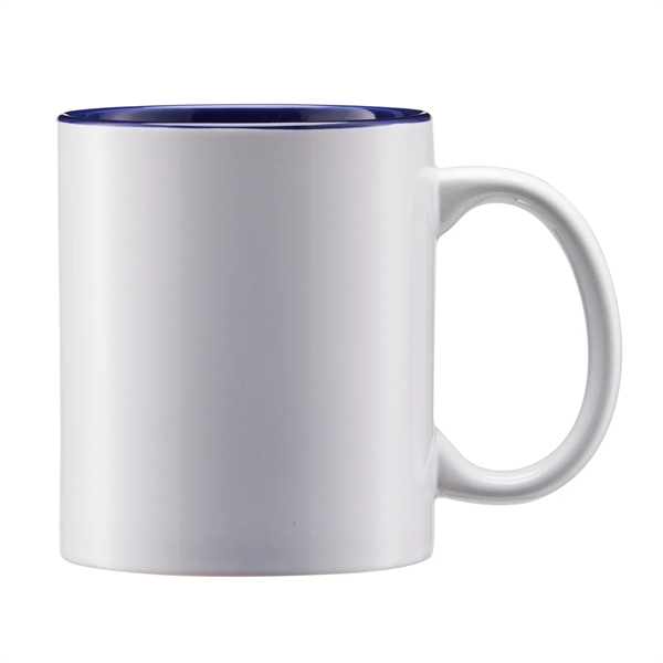 11 oz. ceramic stoneware mug with C-shape handle for easy grip,... from ASI 52840 Evans Manufacturing