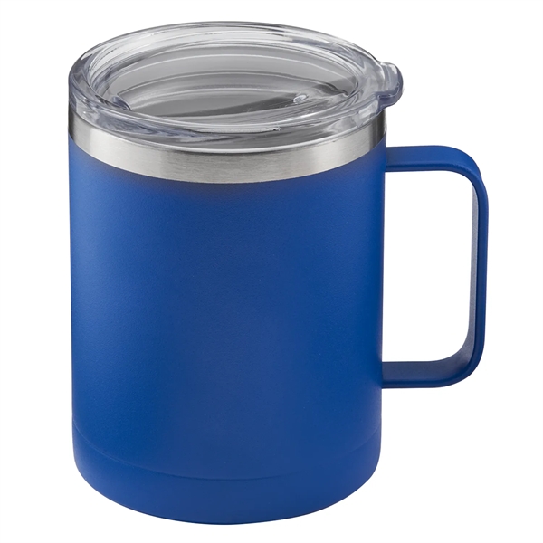 14 oz. powder coated insulated stainless steel camping mug with copper... from ASI 52840 Evans Manufacturing