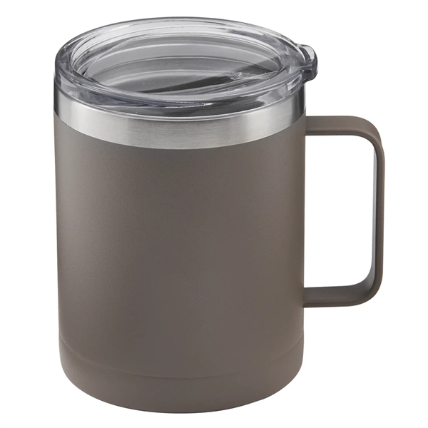 14 oz. powder coated insulated stainless steel camping mug with copper... from ASI 52840 Evans Manufacturing
