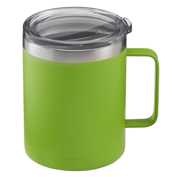 14 oz. powder coated insulated stainless steel camping mug with copper... from ASI 52840 Evans Manufacturing