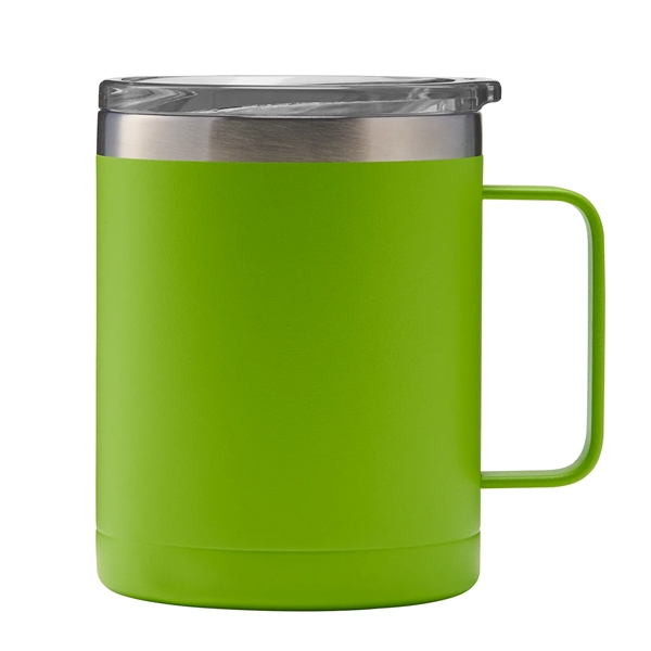 14 oz. powder coated insulated stainless steel camping mug with copper... from ASI 52840 Evans Manufacturing