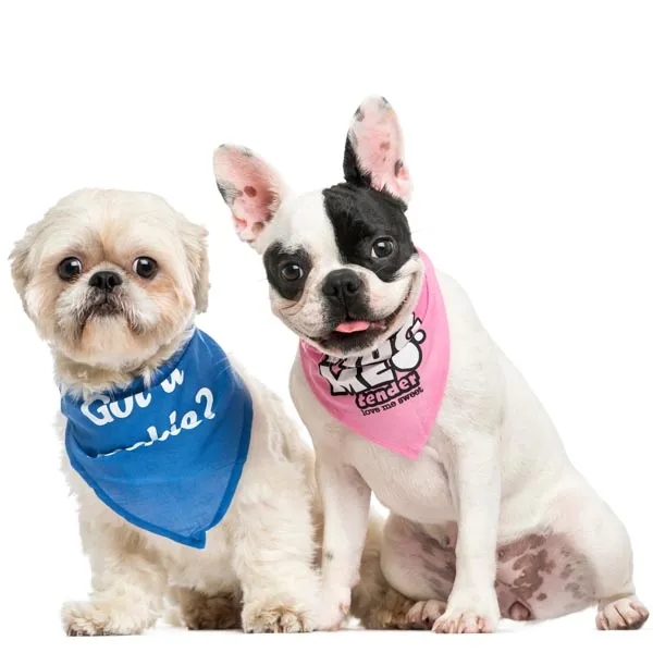 Medium/large pet bandanna with snap-and-go design.... from ASI 44020 Bandanna Promotions By CARO-LINE / Swag-Wag Pets
