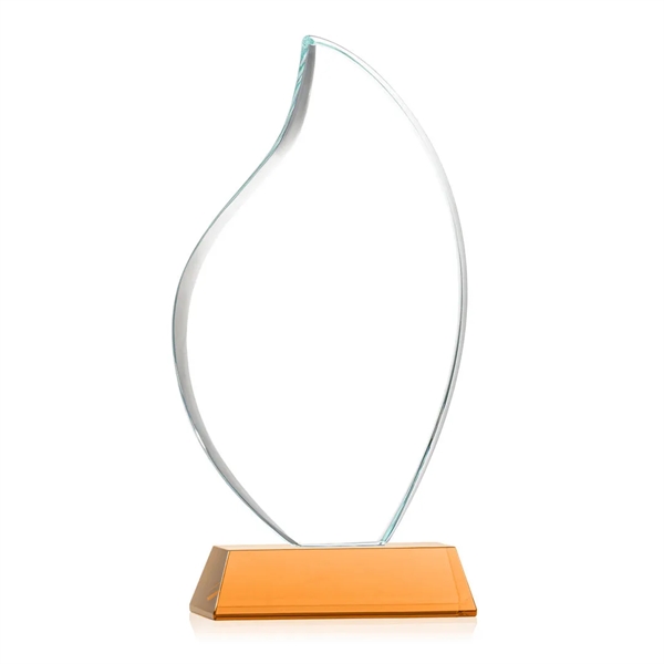 3/4" thick Starfire Crystal Flame with rounded edges and mounted on... from ASI 84592 St Regis Group / St Regis