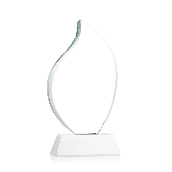 3/4" thick Starfire Crystal Flame with rounded edges and mounted on... from ASI 84592 St Regis Group / St Regis