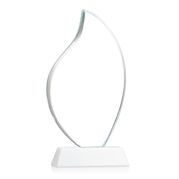 3/4" thick Starfire Crystal Flame with rounded edges and mounted on... from ASI 84592 St Regis Group / St Regis