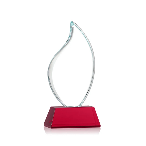 3/4" thick Starfire Crystal Flame with rounded edges and mounted on... from ASI 84592 St Regis Group / St Regis