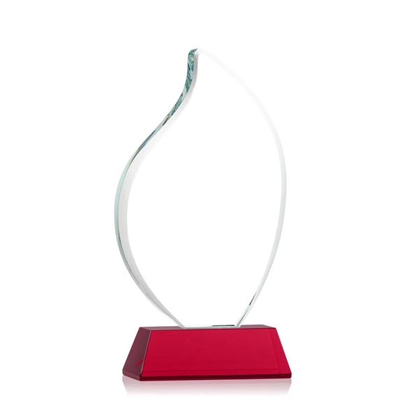 3/4" thick Starfire Crystal Flame with rounded edges and mounted on... from ASI 84592 St Regis Group / St Regis