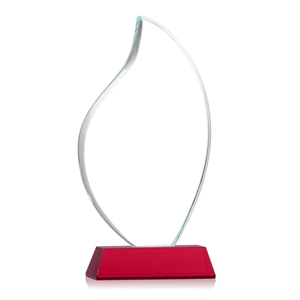 3/4" thick Starfire Crystal Flame with rounded edges and mounted on... from ASI 84592 St Regis Group / St Regis