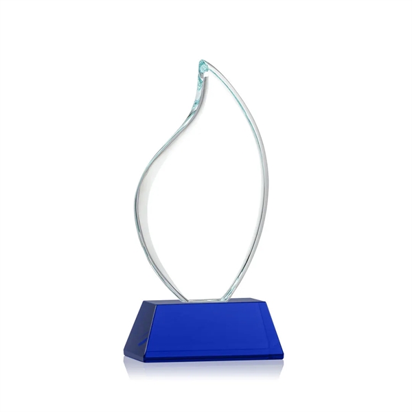 3/4" thick Starfire Crystal Flame with rounded edges and mounted on... from ASI 84592 St Regis Group / St Regis