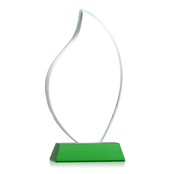 3/4" thick Starfire Crystal Flame with rounded edges and mounted on... from ASI 84592 St Regis Group / St Regis