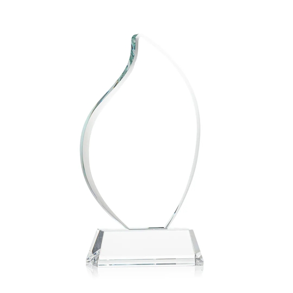 3/4" thick Starfire Crystal Flame with rounded edges and mounted on... from ASI 84592 St Regis Group / St Regis