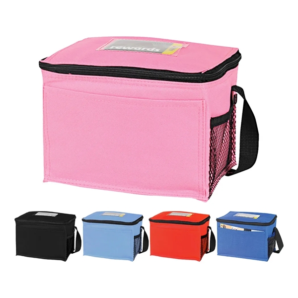 Six pack cooler lunch bag with ID holder.... from ASI 31517 Admart Products / Admart Line