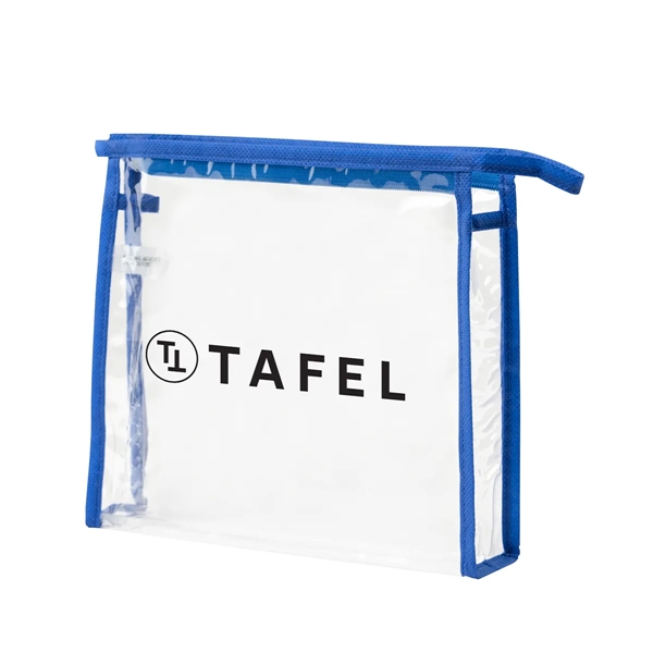 Clear PVC toiletry bag with zippered main compartment.... from ASI 61125 Hit Promotional Products / Hit®