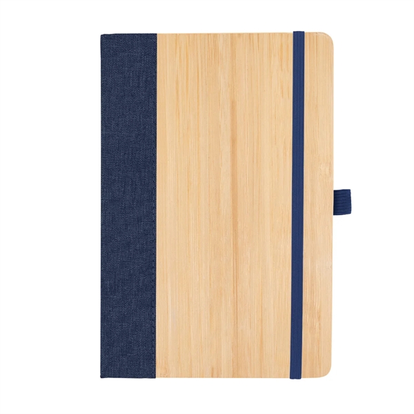 Bamboo and recycled polyester journal with 80 lined pages, bookmark, strap... from ASI 61125 Hit Promotional Products / Hit®