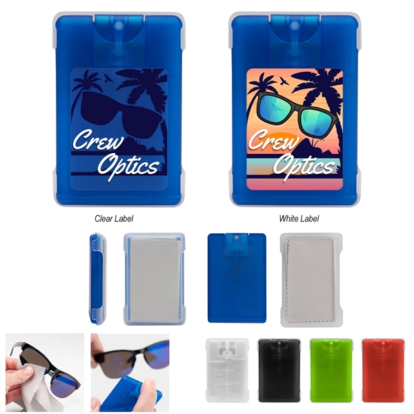 Microfiber cloth screen cleaner with 0.67 oz. spray.... from ASI 61125 Hit Promotional Products / Hit®