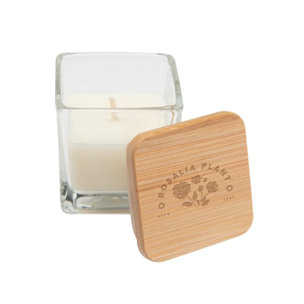 Single-wick, citrus scented soy wax candle in a soda lime glass... from ASI 61125 Hit Promotional Products / Hit®