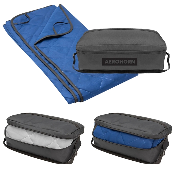 55" x 59" packable blanket with zippered carry case.... from ASI 61125 Hit Promotional Products / Hit®