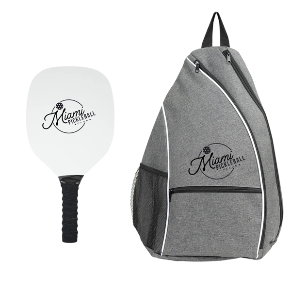 Pickleball kit with a backpack and single paddle.... from ASI 61125 Hit Promotional Products / Hit®