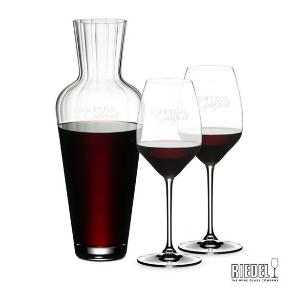 The RIEDEL Mosel Decanter & Extreme Wine Glasses come together to... from ASI 84592 St Regis Group