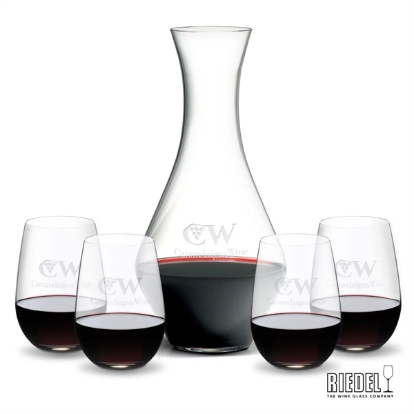 The RIEDEL Merlot Decanter is paired with RIEDEL Stemless Wine Glasses... from ASI 84592 St Regis Group